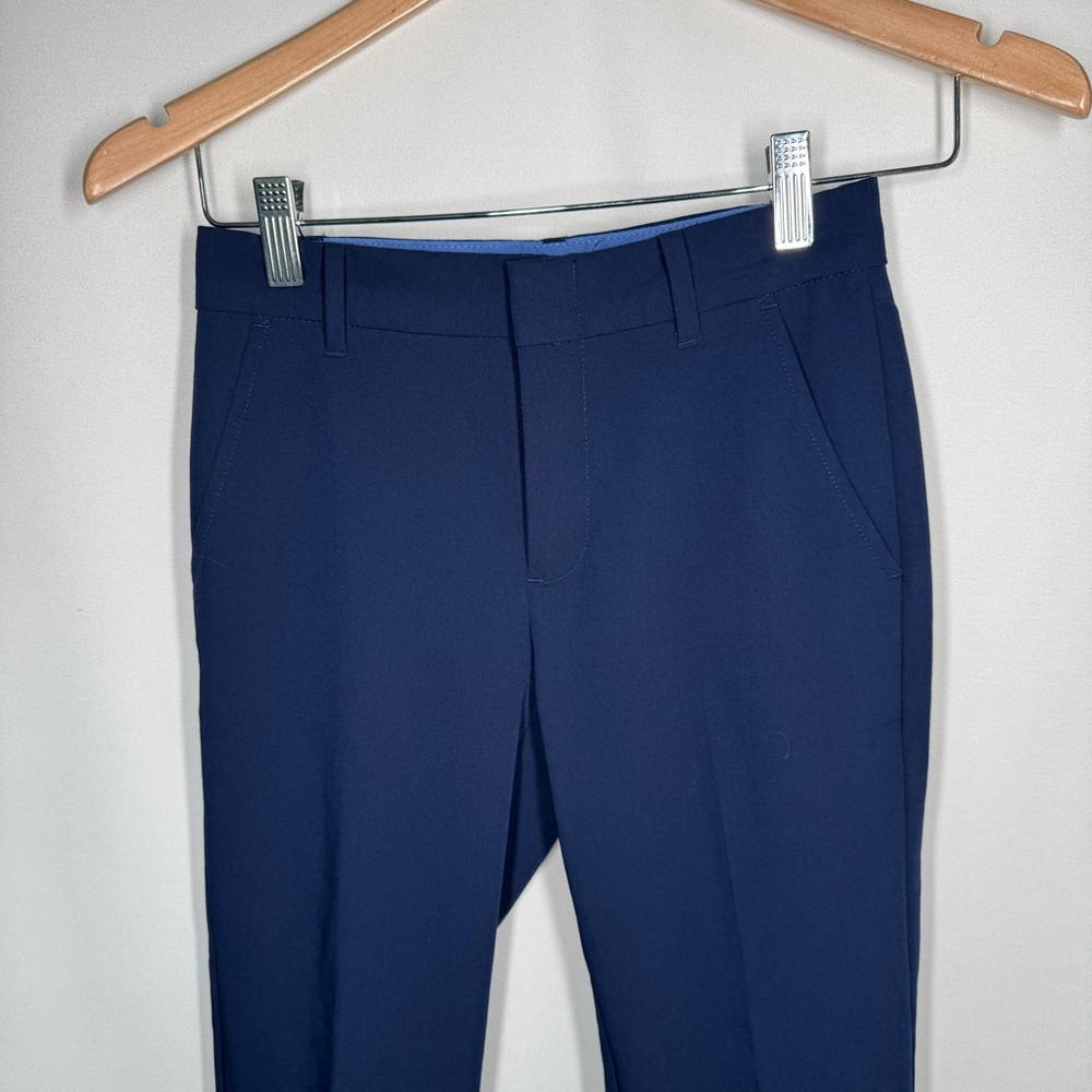 💜3/$15 IZOD Boys Navy Blue Flat Front Dress Pants, Size 8 - Picture 2 of 8